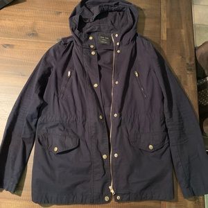 Lightweight navy anorak jacket
